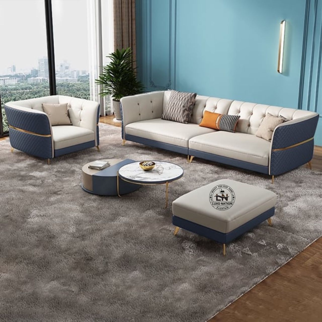 Luxo Nation Best Luxury Sofa set โ Modern Design-Premium Sofa Set
